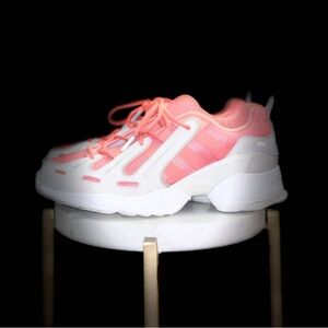 Adidas Men’s Orange and White Sneakers